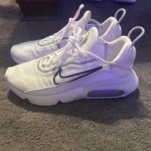 White Nike shoes. Worn once .